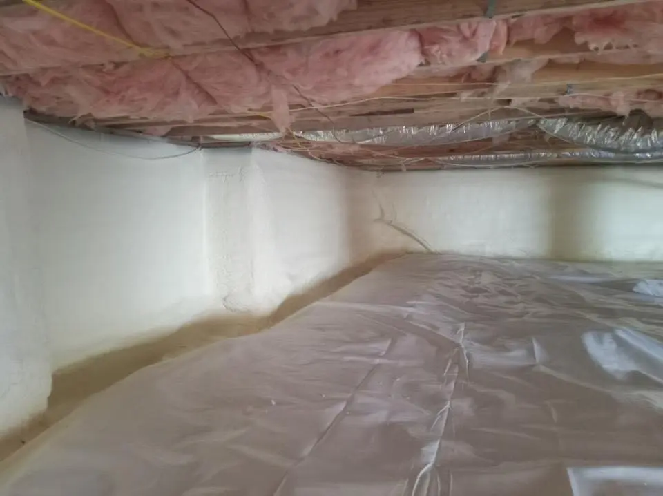 Crawl space encapsulation with closed-cell spray foam for Spray Foam Roofing Repair in Daytona Beach Shores